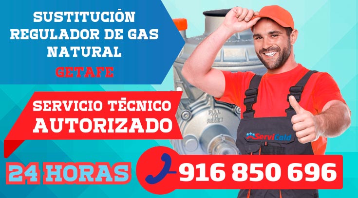 Sustitución regulador de gas natural en Getafe