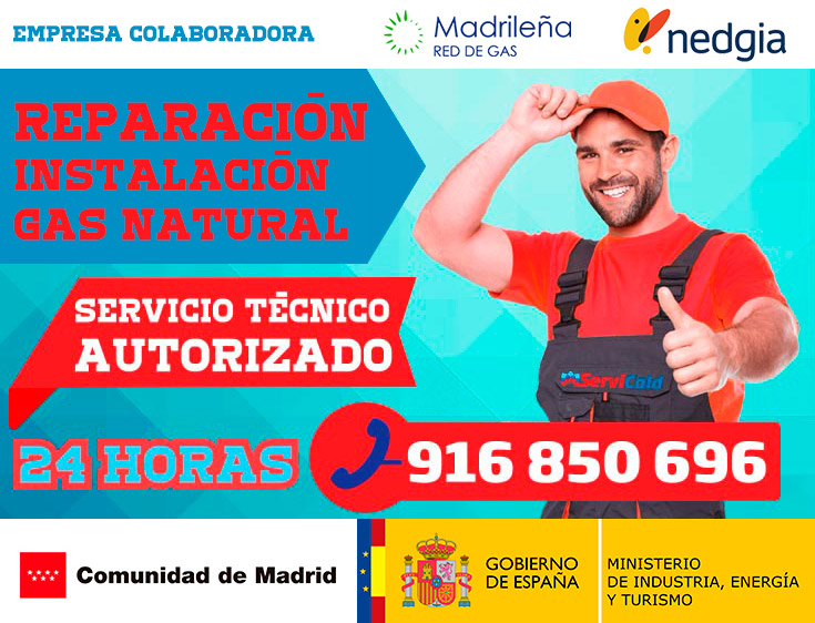 Reparación instalación de gas natural en Getafe